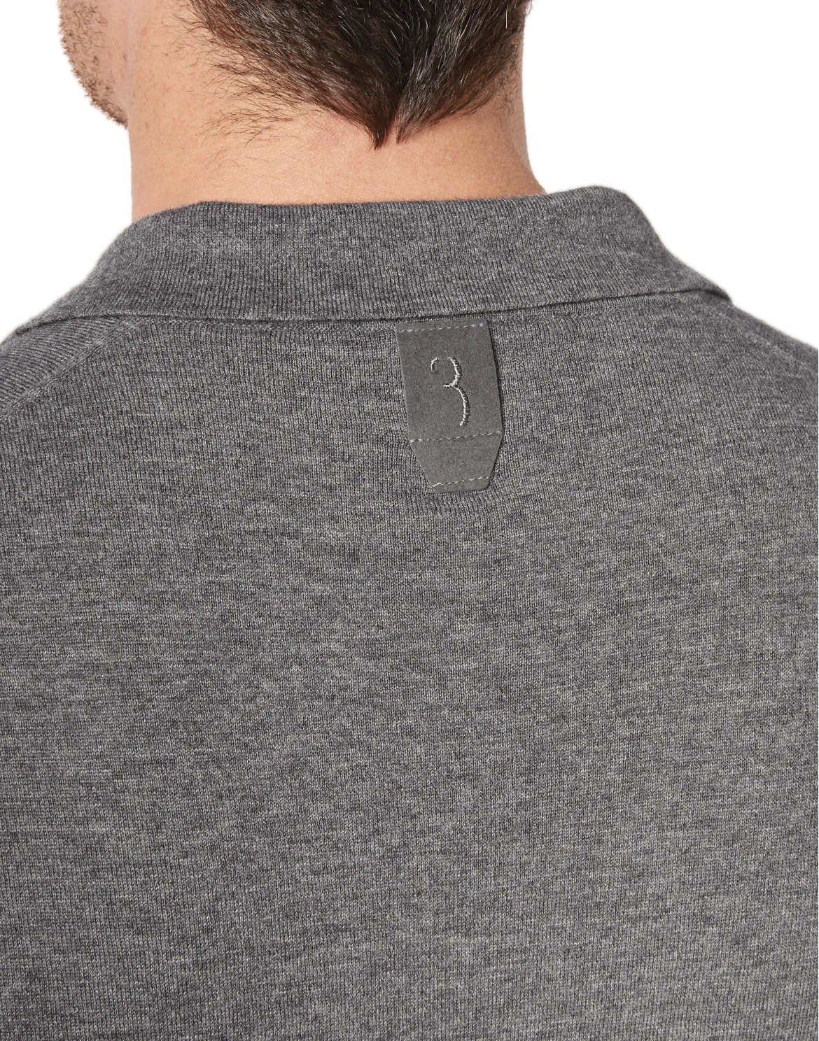 Pullover Polo-Neck LS Crest, цвет: Серый