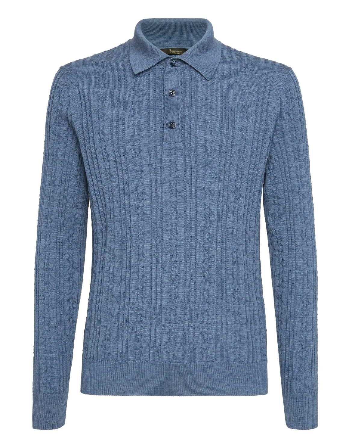 Pullover Polo-Neck LS All over BB, цвет: Синий