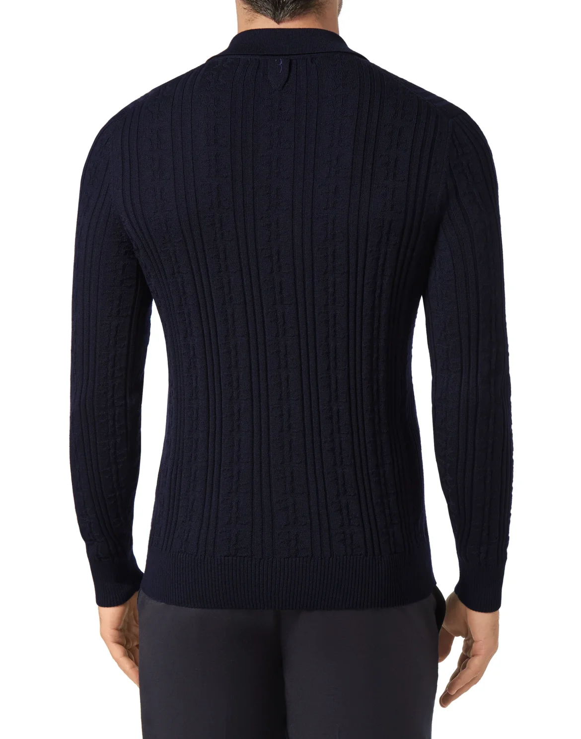 Pullover Polo-Neck LS All over BB, цвет: Синий
