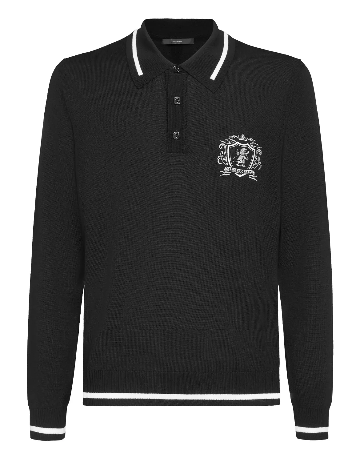Pullover Polo-Neck LS Lion, цвет: Черный