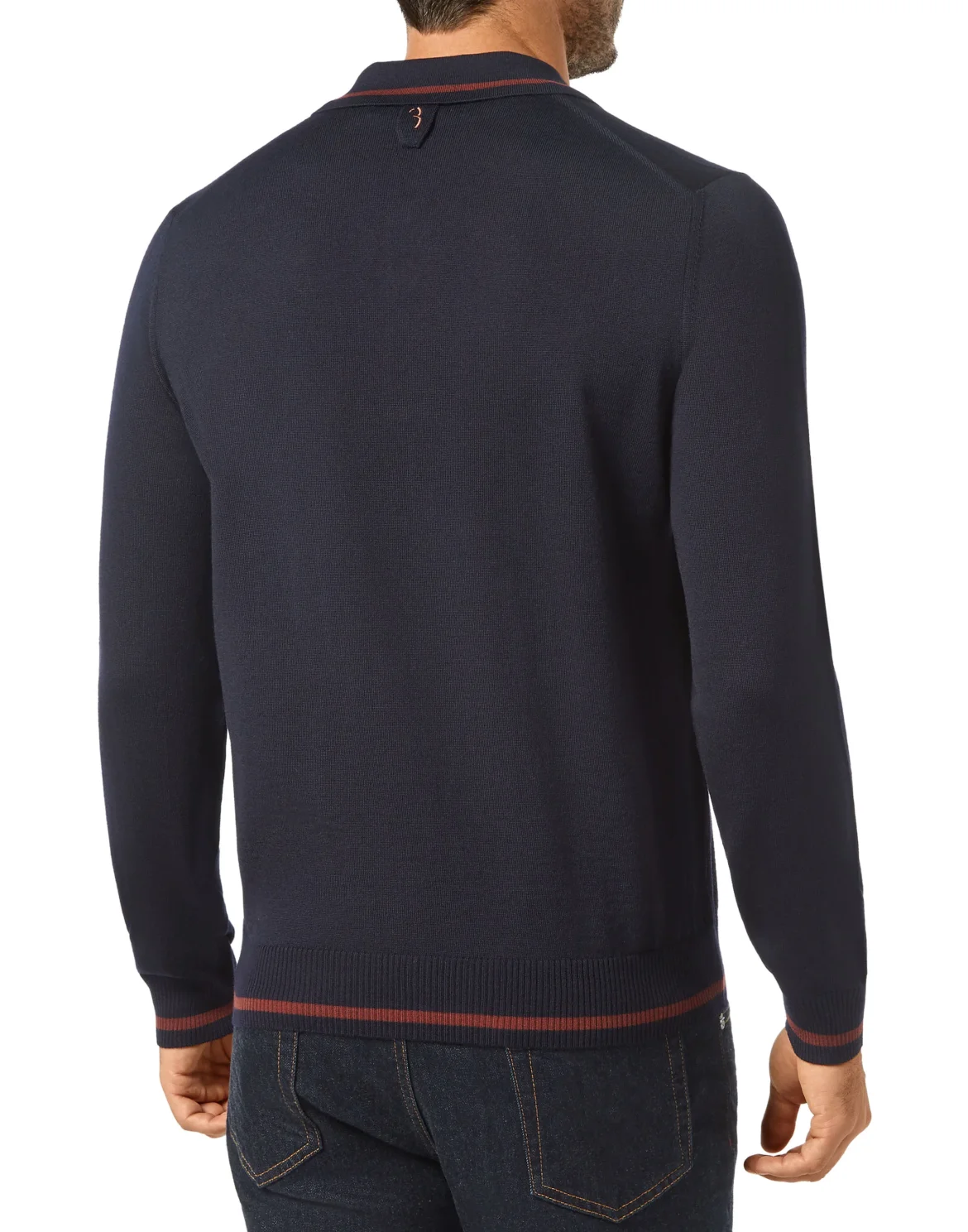 Pullover Polo-Neck LS Lion, цвет: Синий