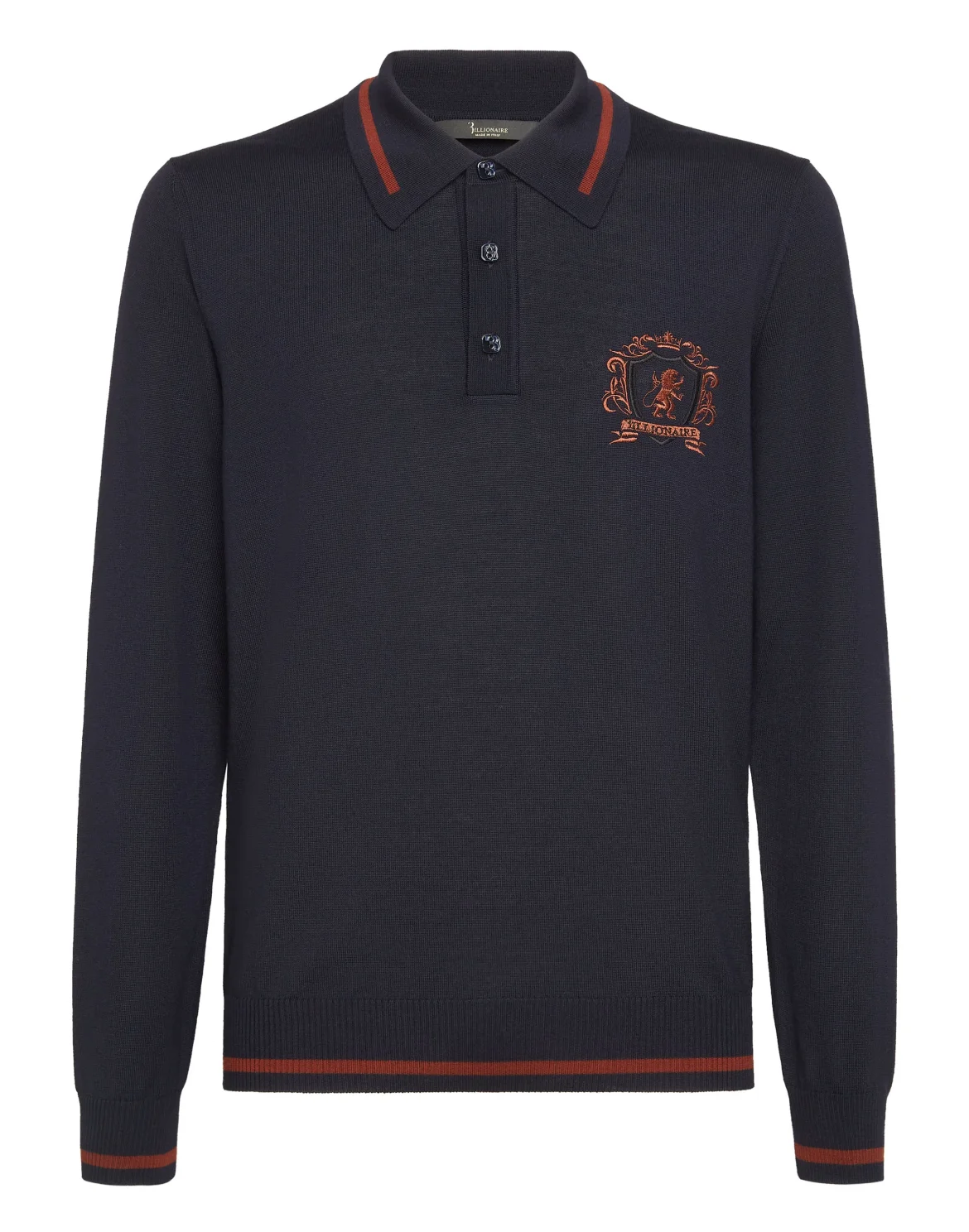 Pullover Polo-Neck LS Lion, цвет: Синий