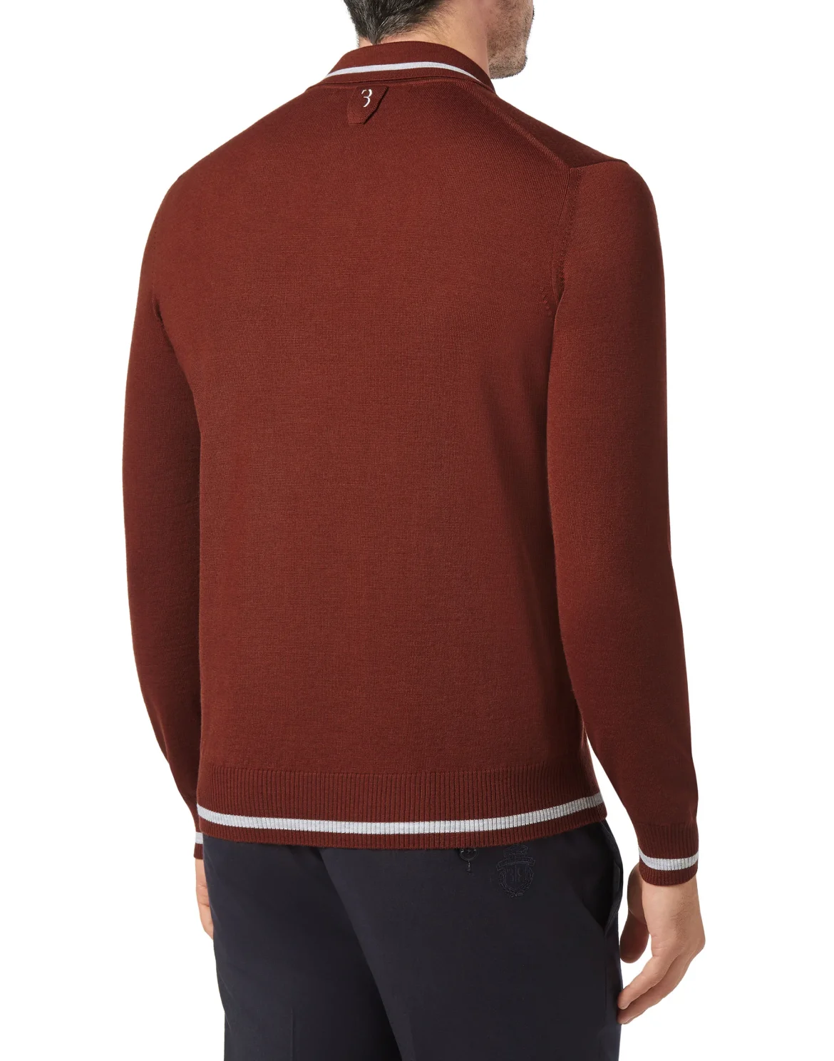 Pullover Polo-Neck LS Lion, цвет: Коричневый