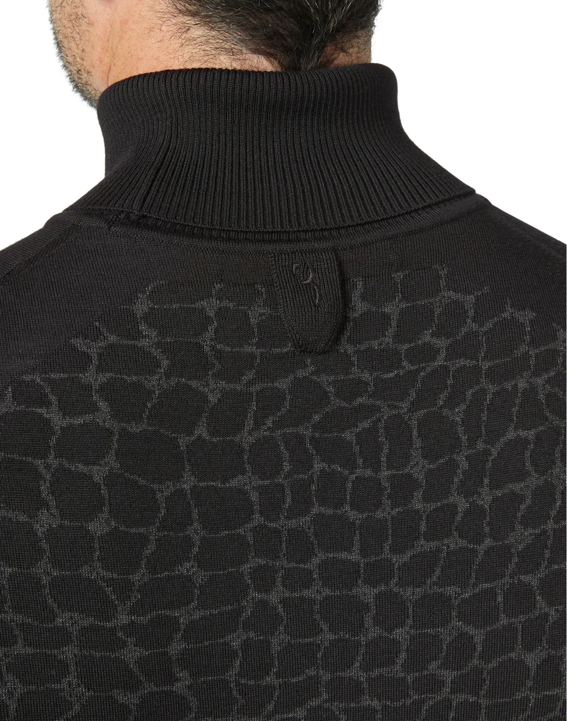 Turtle Neck LS Crest, цвет: Черный