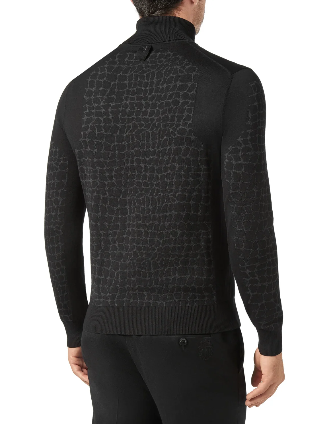Turtle Neck LS Crest, цвет: Черный