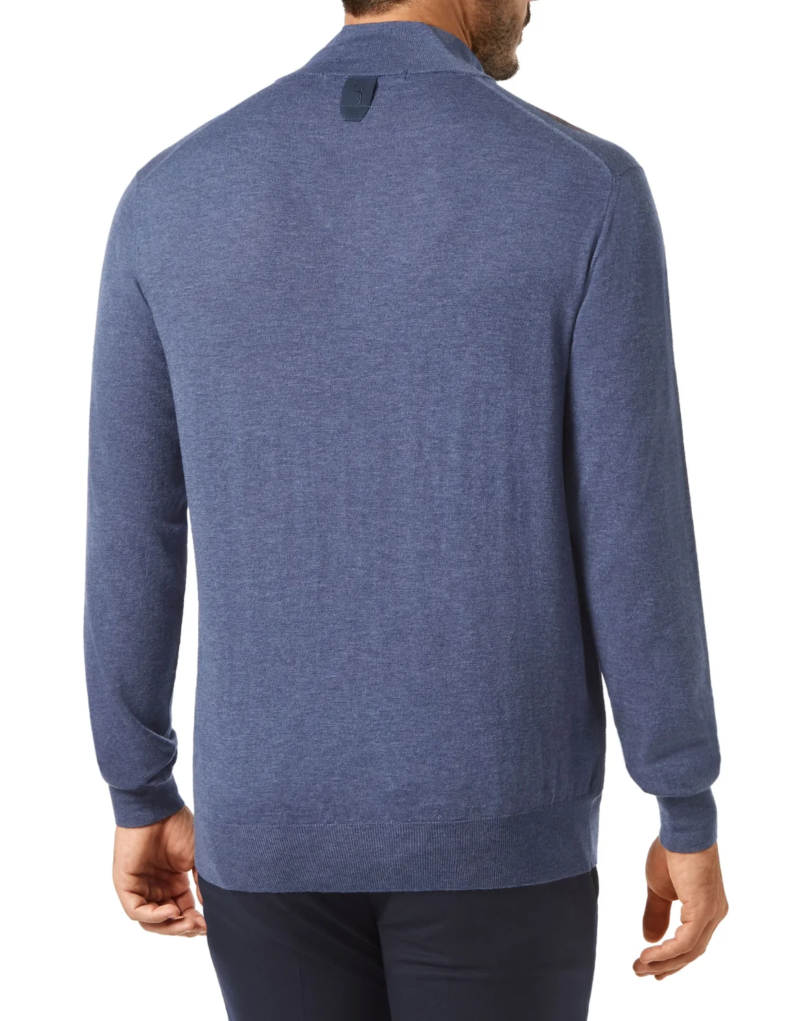 Pullover zip mock Crest, цвет: Синий