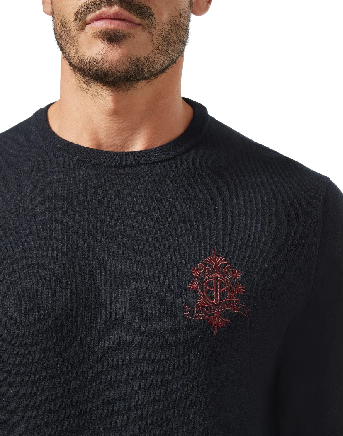Pullover Round Neck LS Crest, цвет: Синий