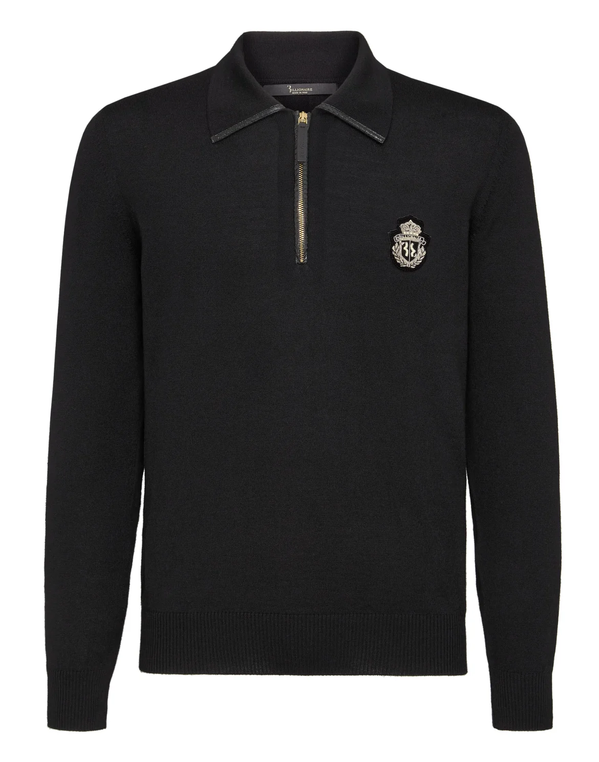 Pullover zip mock Luxury, цвет: Черный