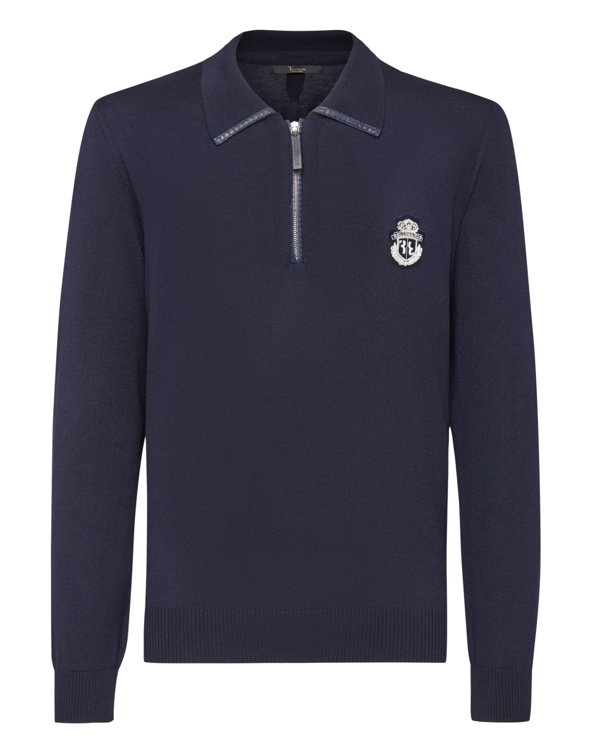 Pullover zip mock Luxury, цвет: Синий