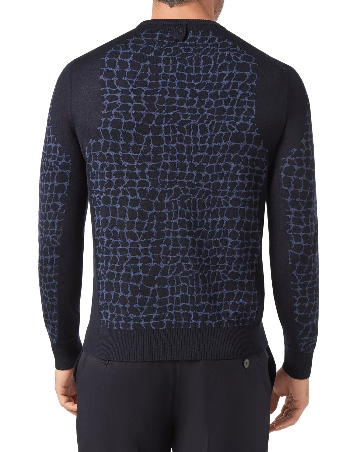 Pullover Round Neck LS Crest, цвет: Синий