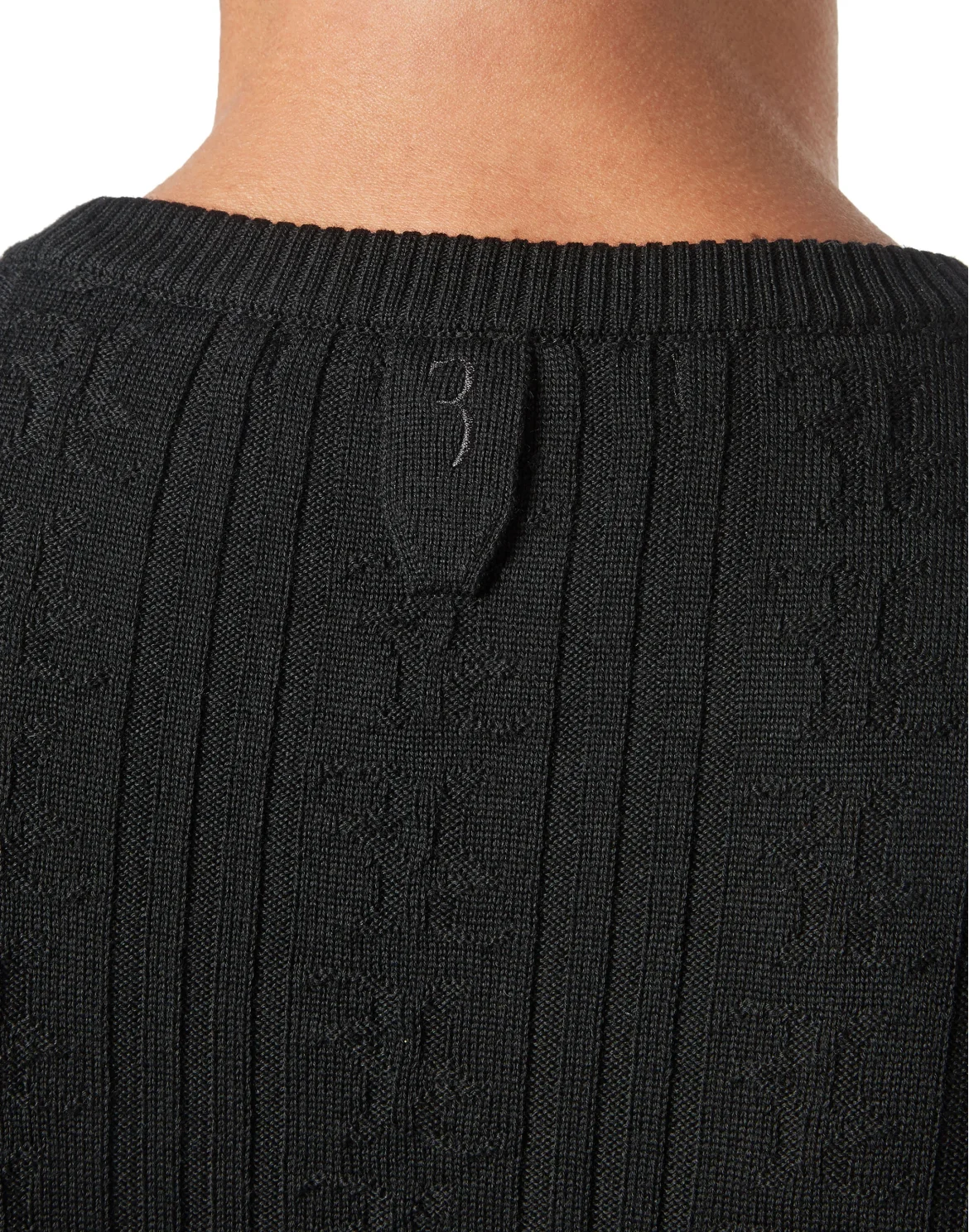 Pullover Round Neck LS All over BB, цвет: Черный