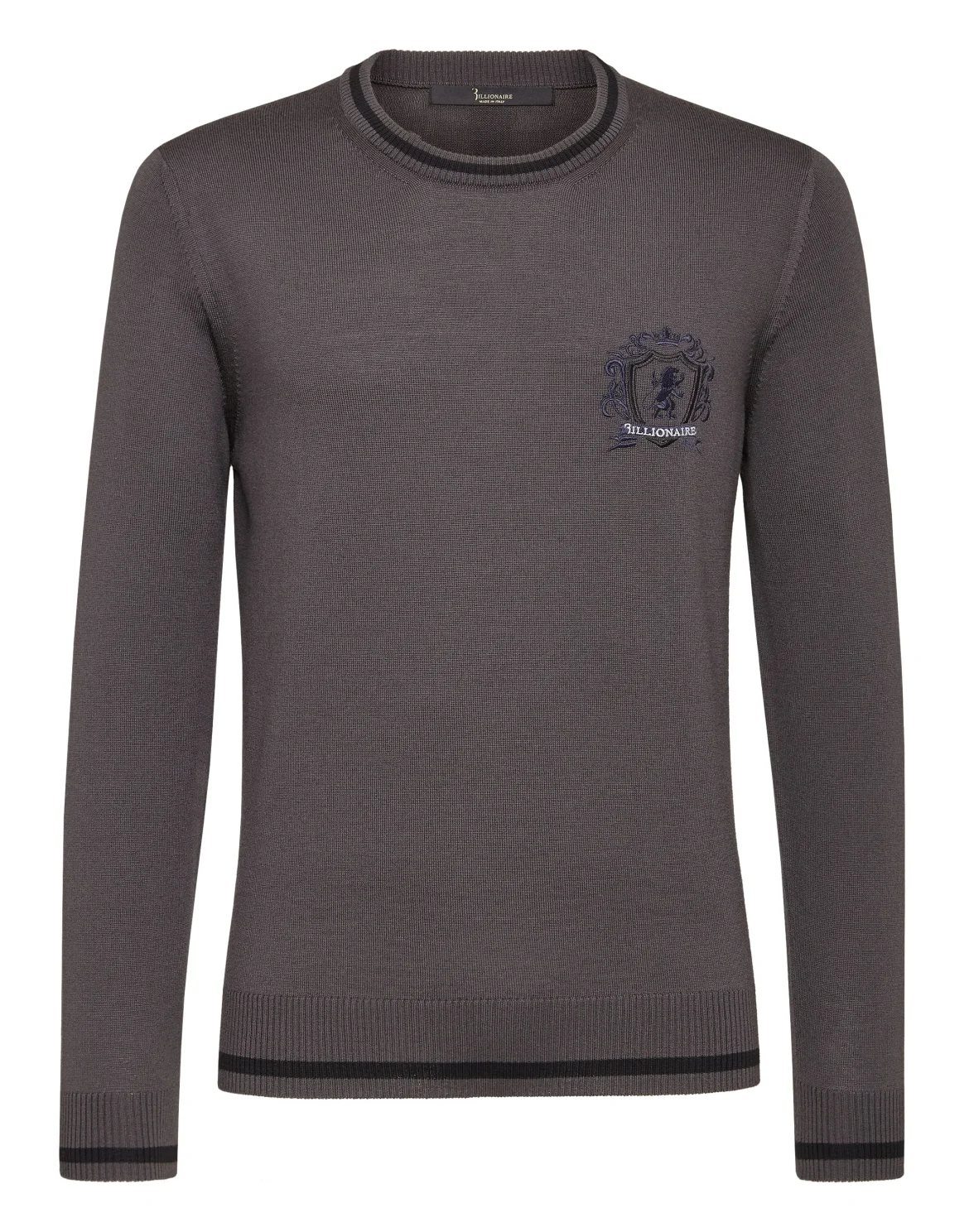 Pullover Round Neck LS Lion, цвет: Серый