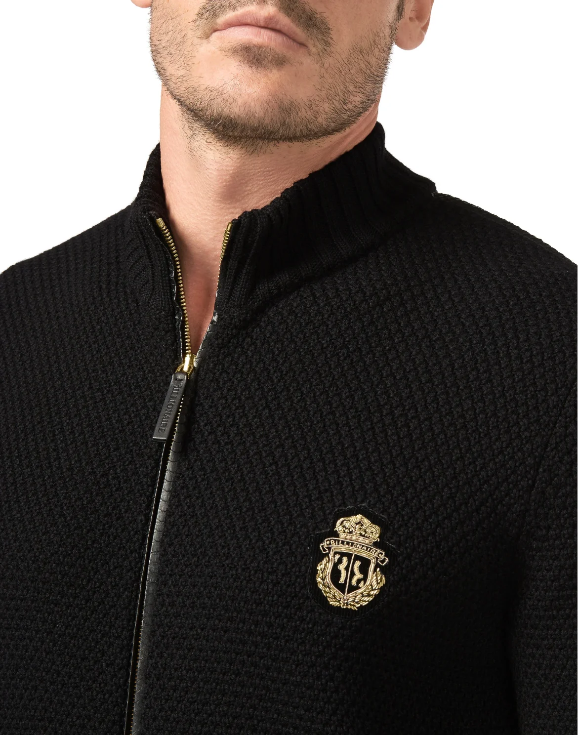Pullover full zip Luxury, цвет: Черный