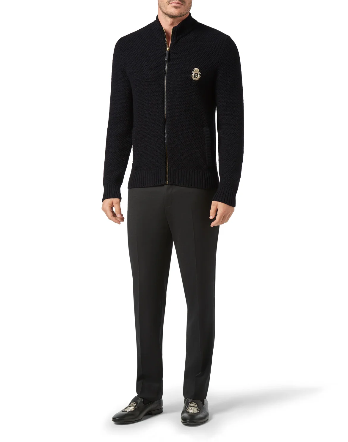 Pullover full zip Luxury, цвет: Черный