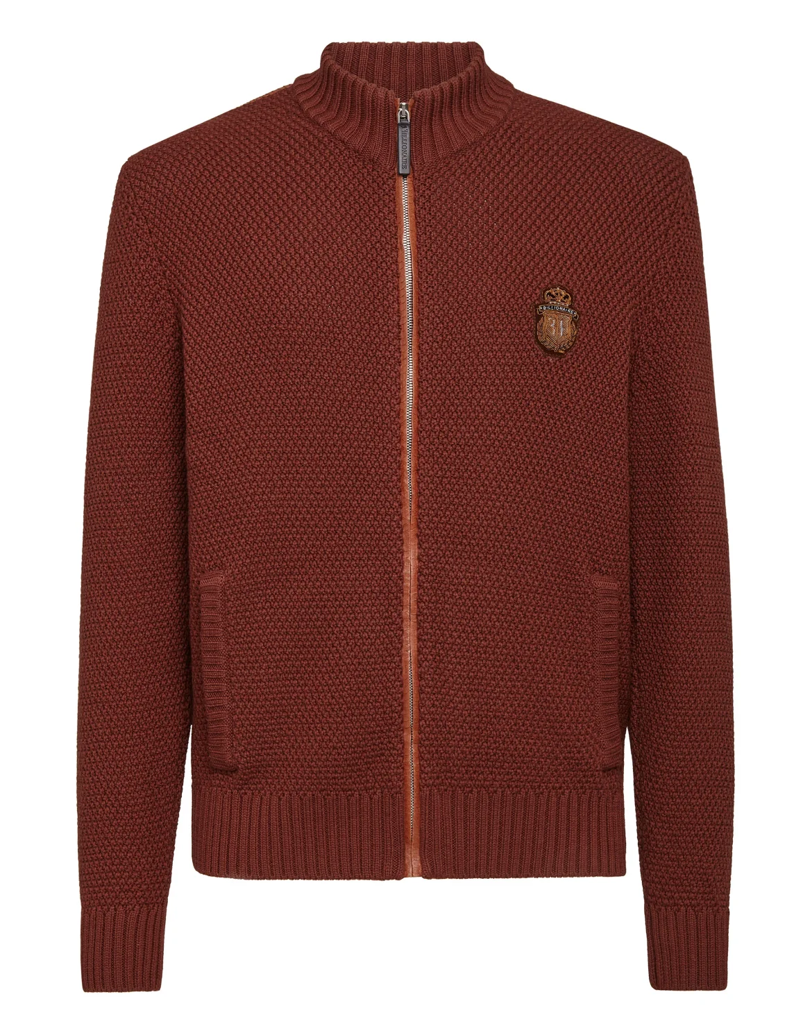 Pullover full zip Luxury, цвет: Коричневый