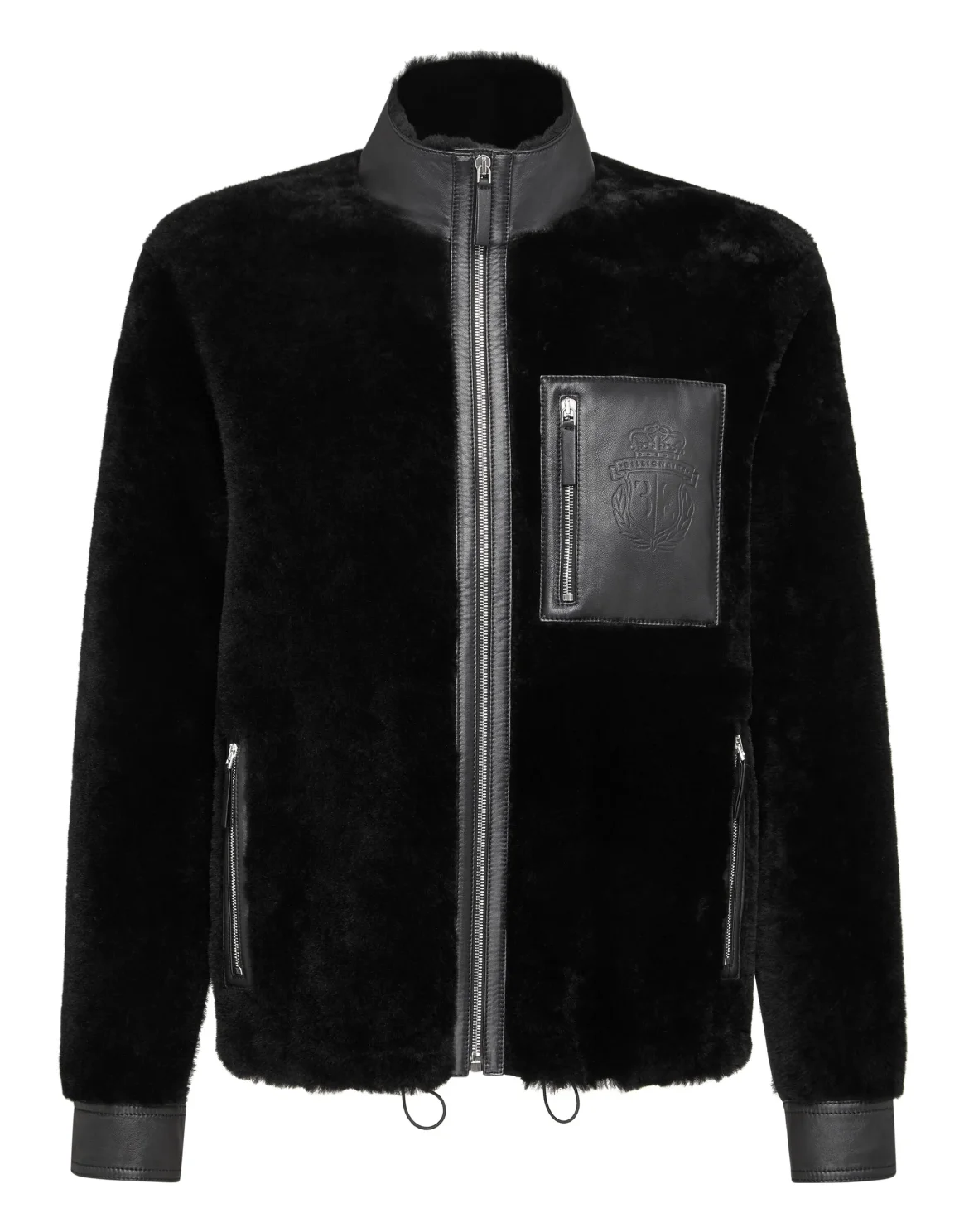 Leather Bomber Crest, цвет: Черный