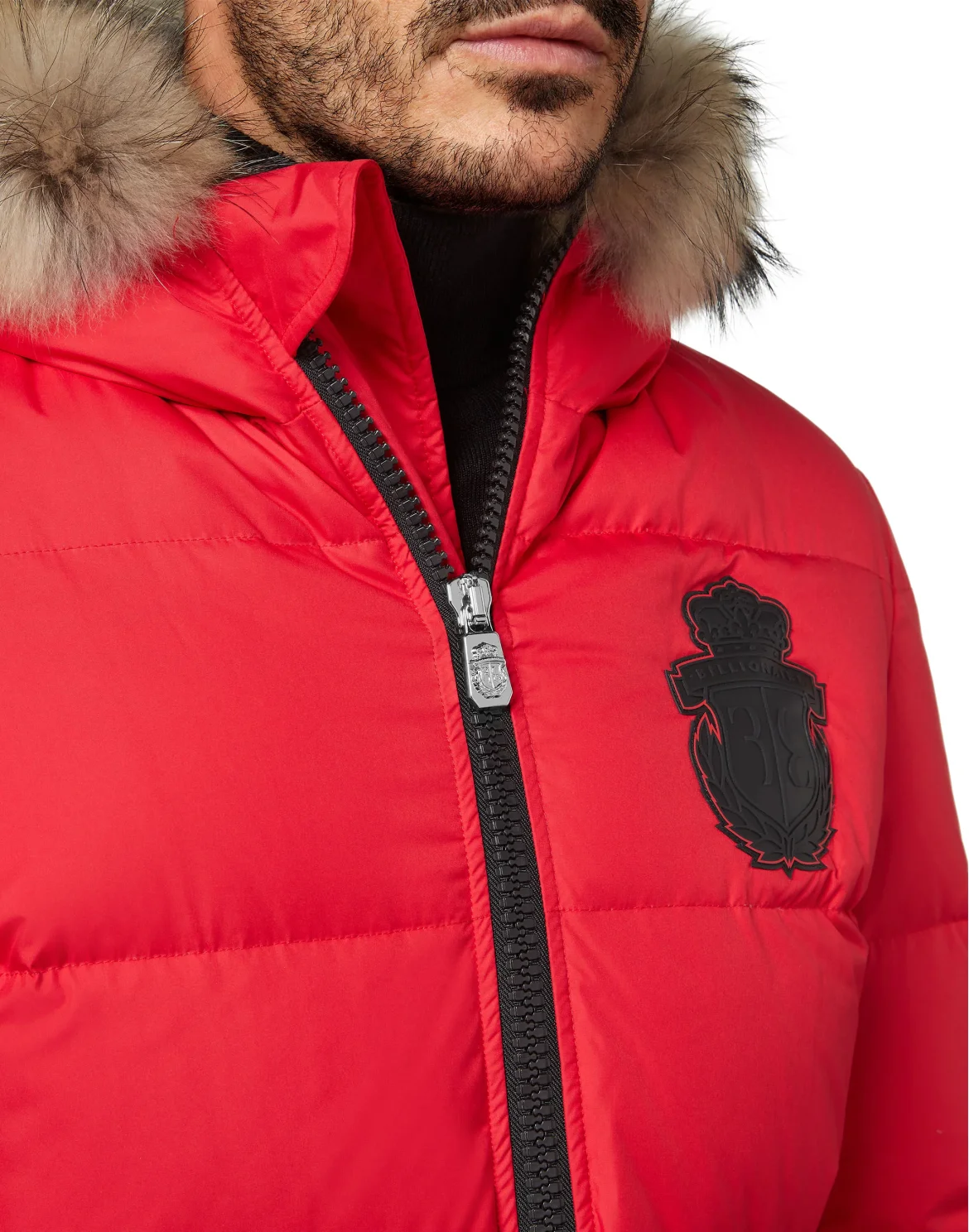 Parka with Fur Luxury, цвет: Красный