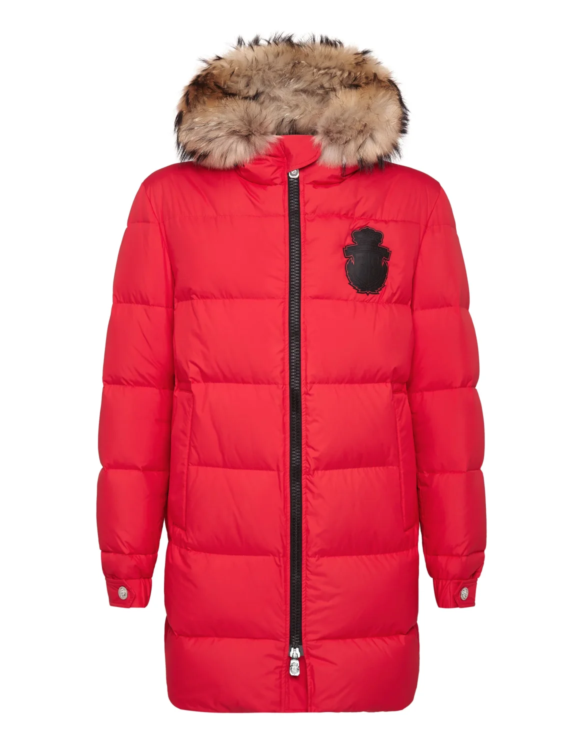 Parka with Fur Luxury, цвет: Красный