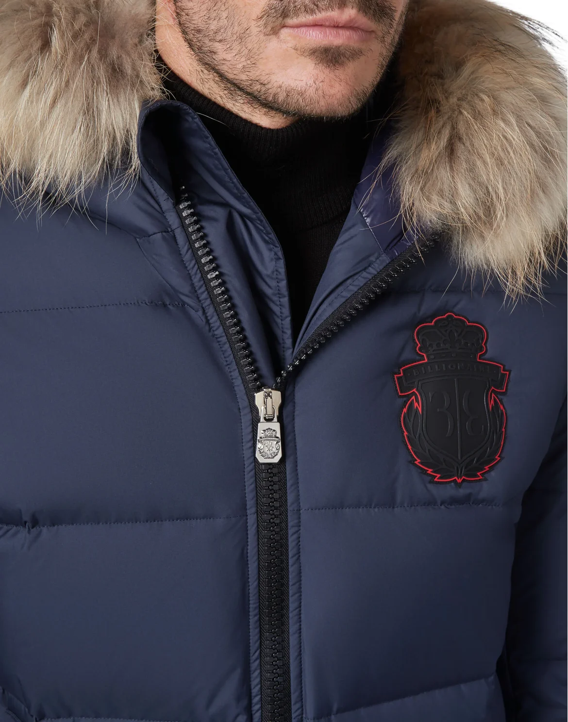 Parka with Fur Luxury, цвет: Синий