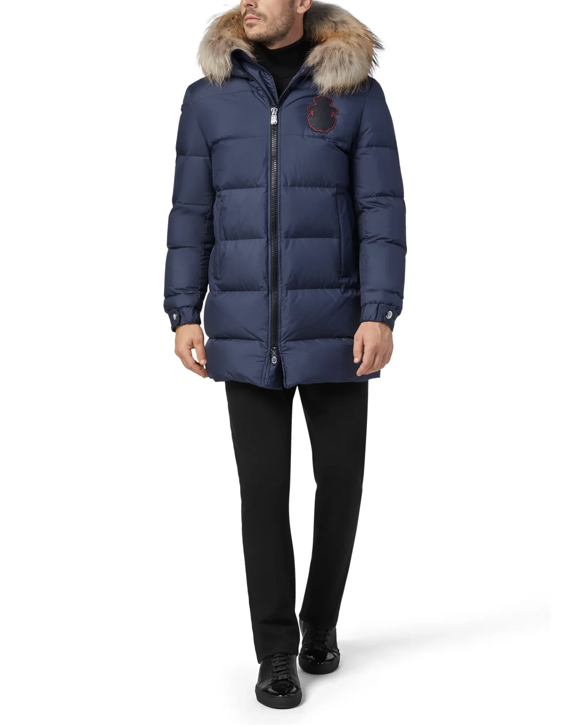 Parka with Fur Luxury, цвет: Синий