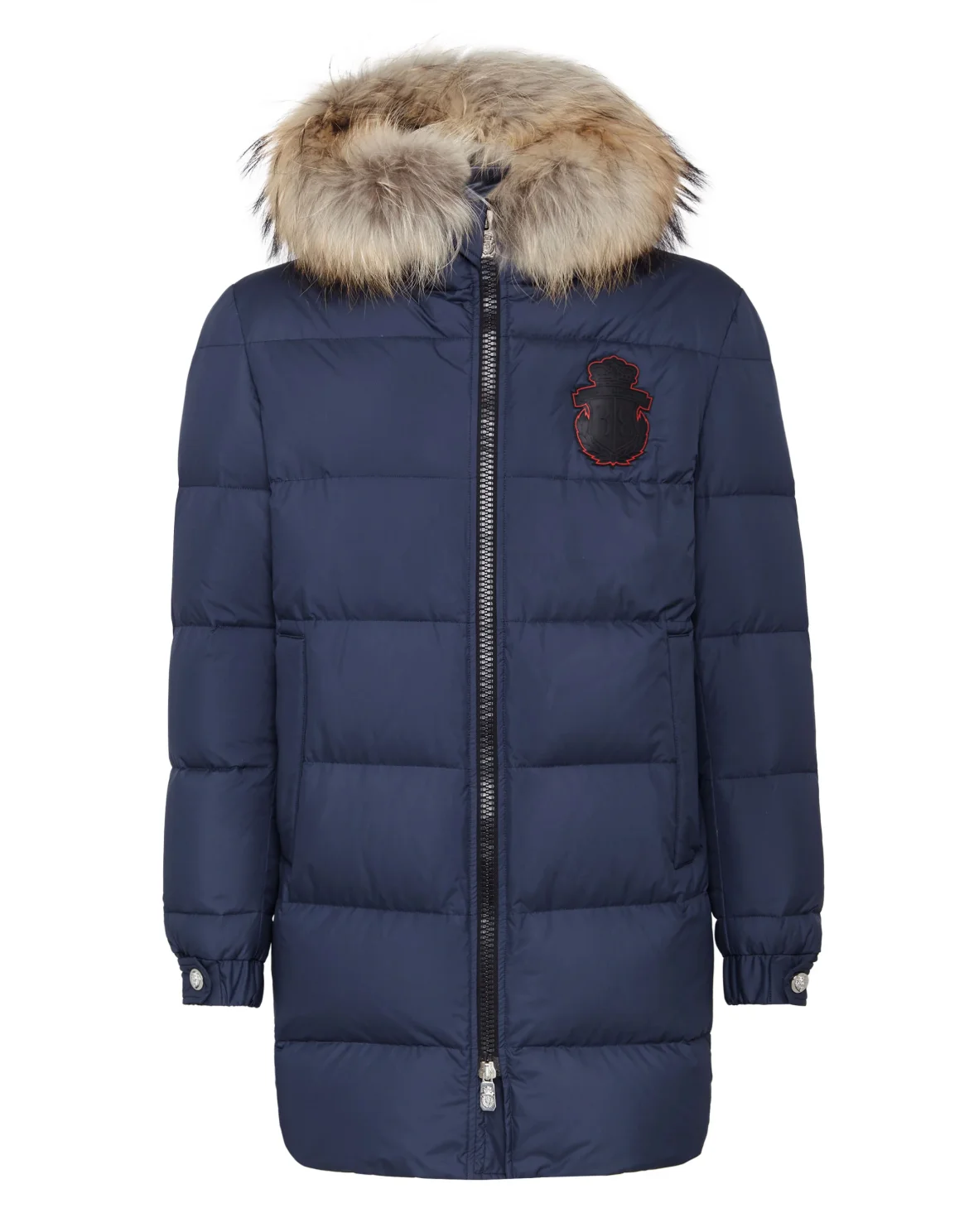 Parka with Fur Luxury, цвет: Синий