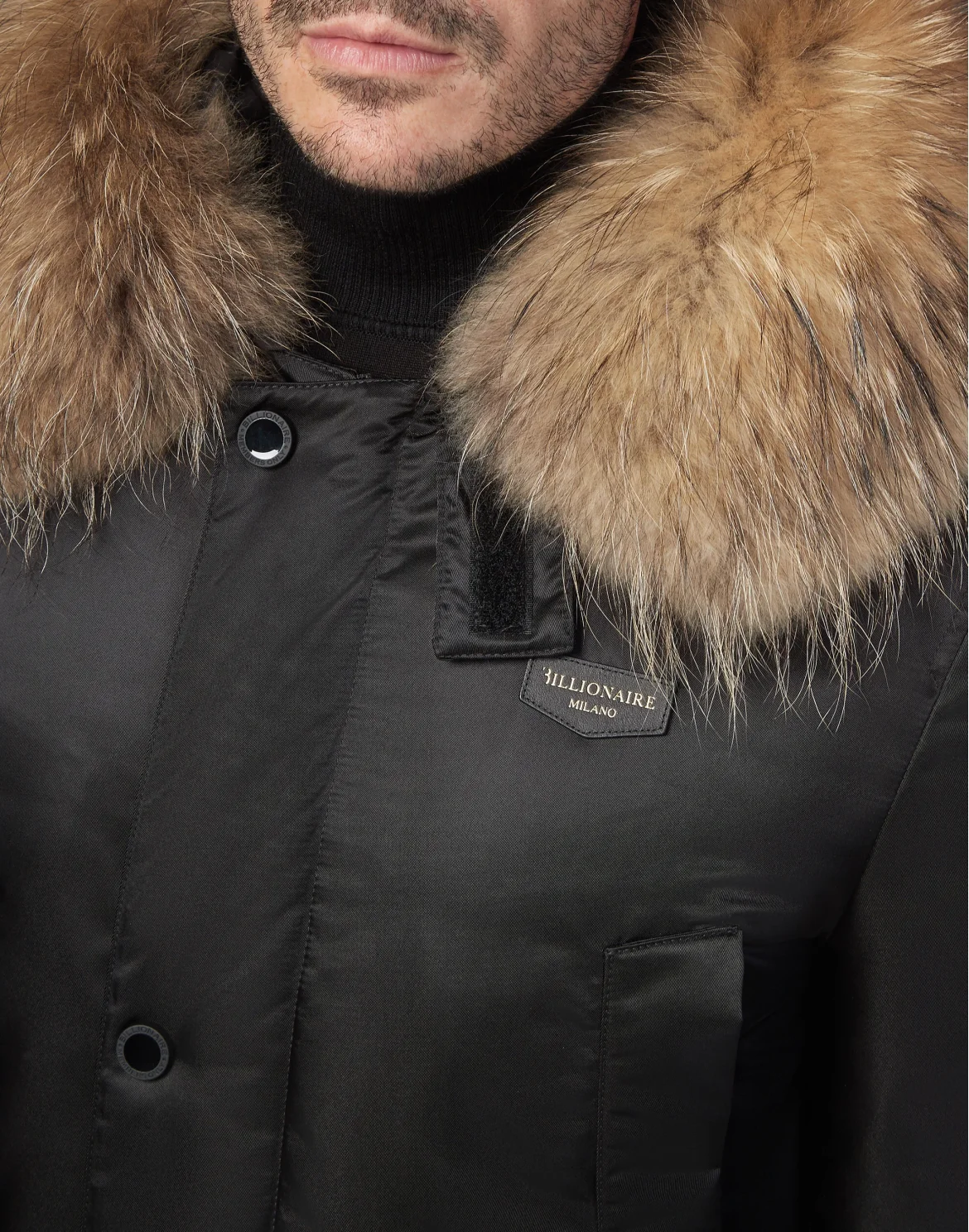 Parka with Fur Luxury, цвет: Черный