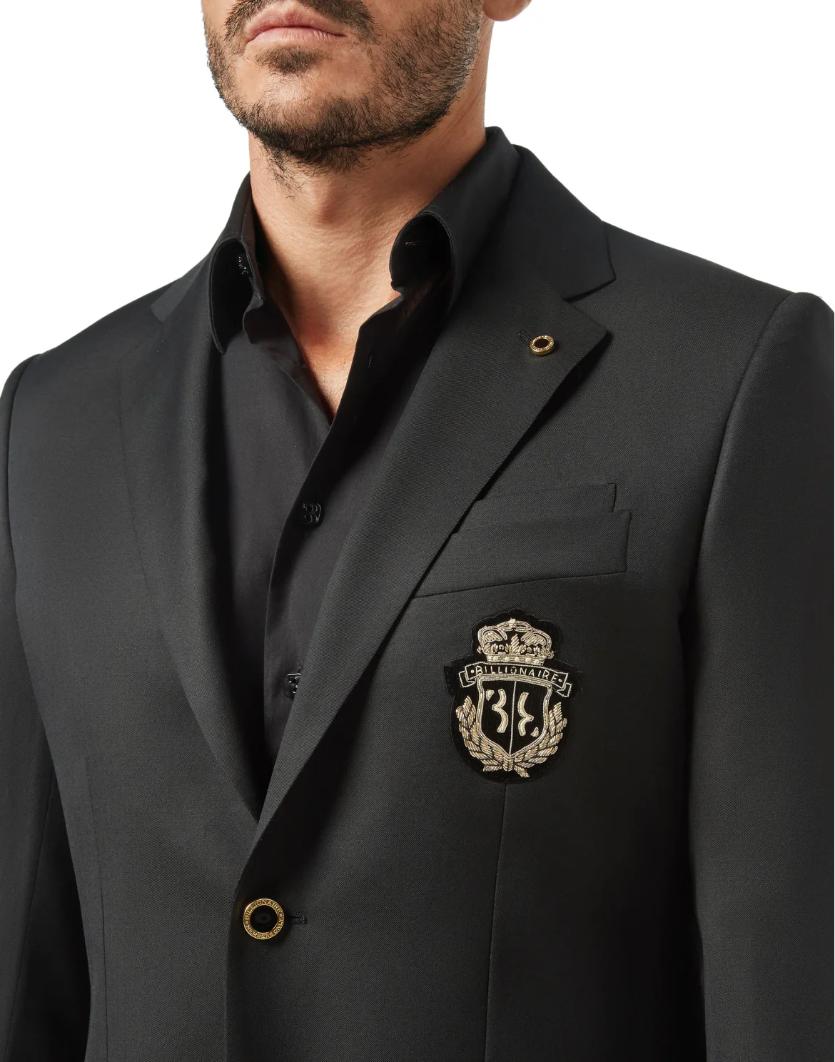 Blazer Super Slim Fit Crest, цвет: Черный