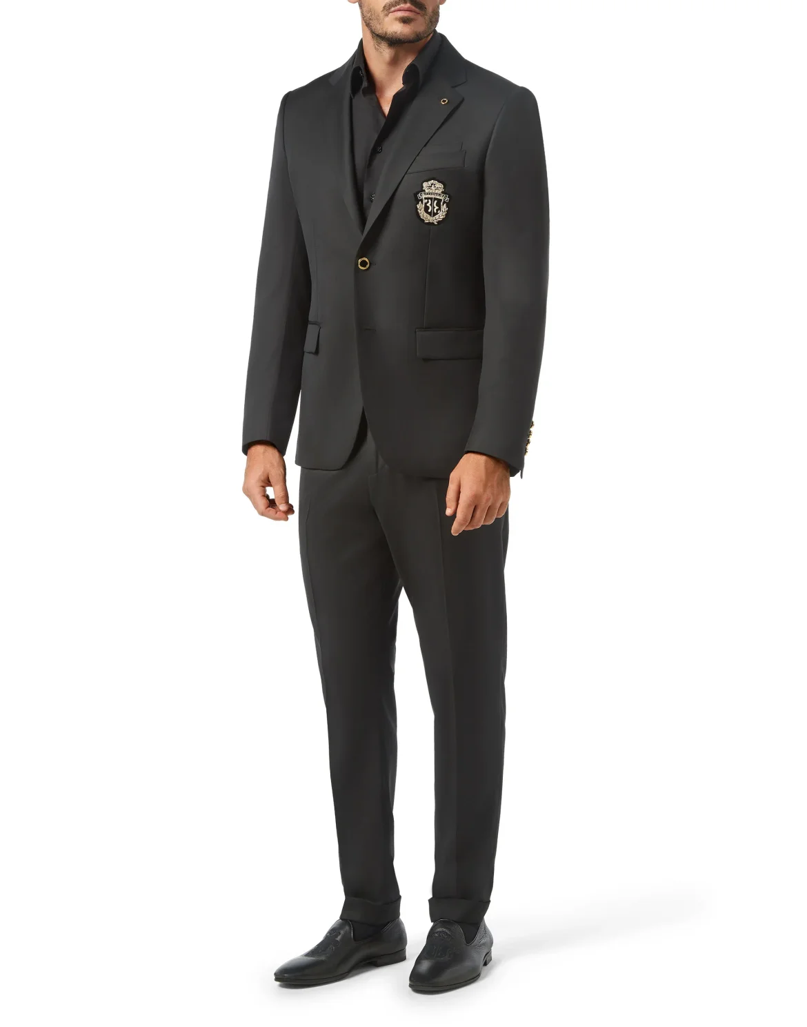 Blazer Super Slim Fit Crest, цвет: Черный