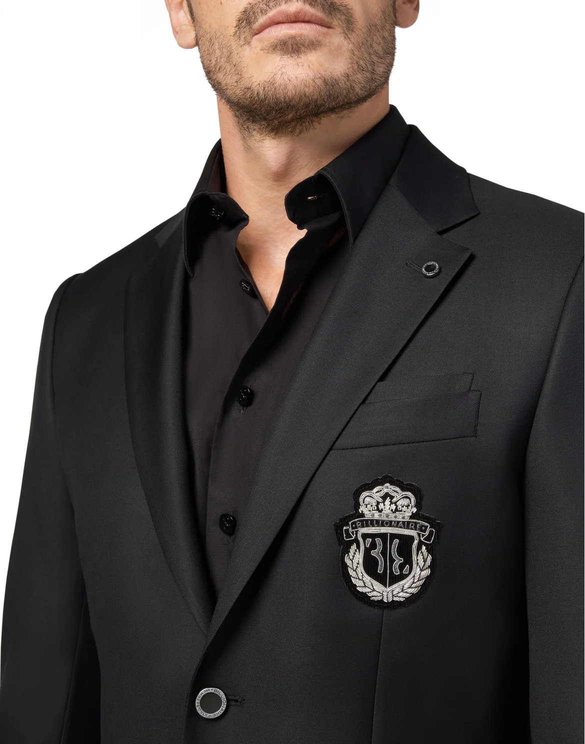 Blazer Super Slim Fit Crest, цвет: Черный