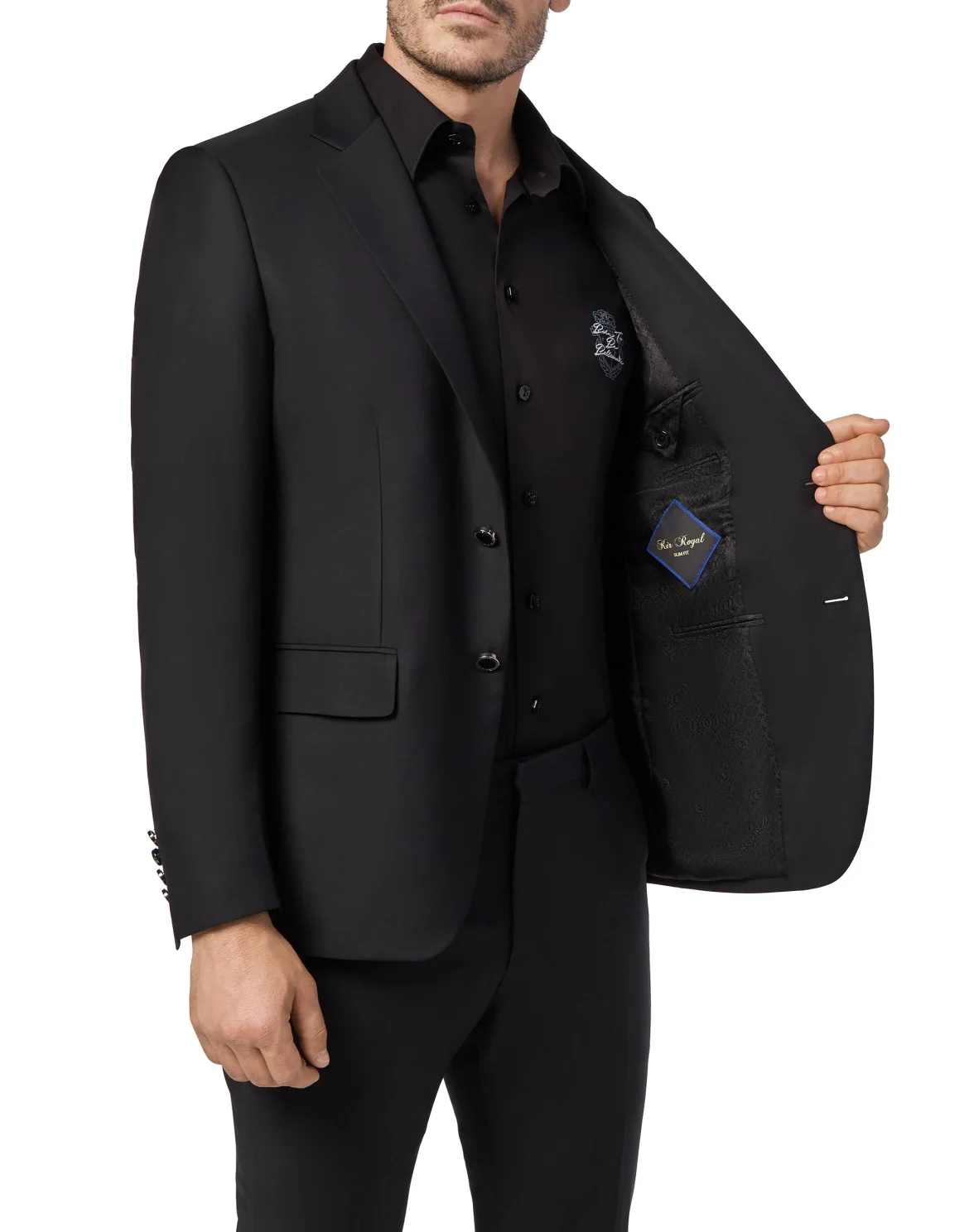 Blazer Super Slim Fit Crest, цвет: Черный