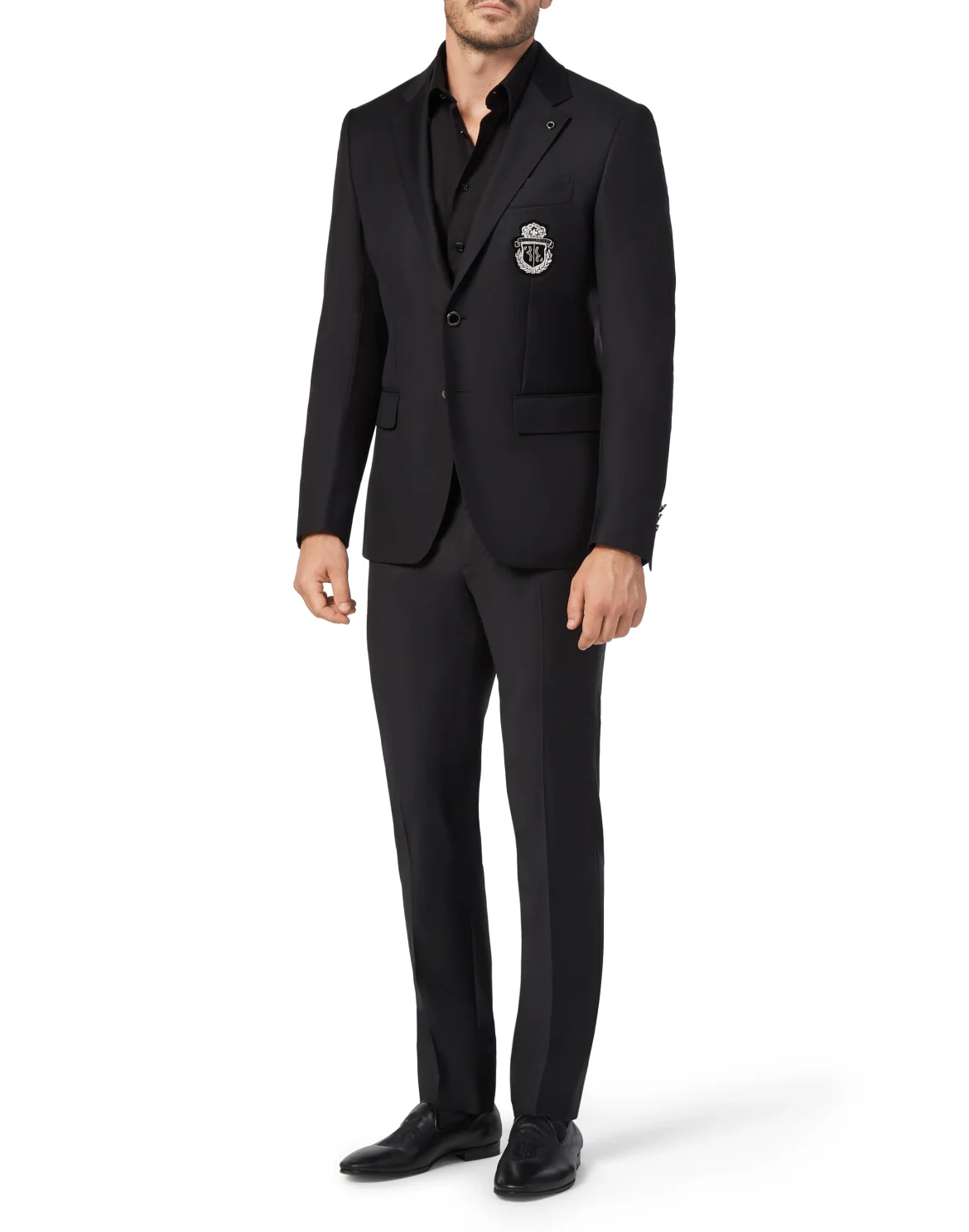 Blazer Super Slim Fit Crest, цвет: Черный