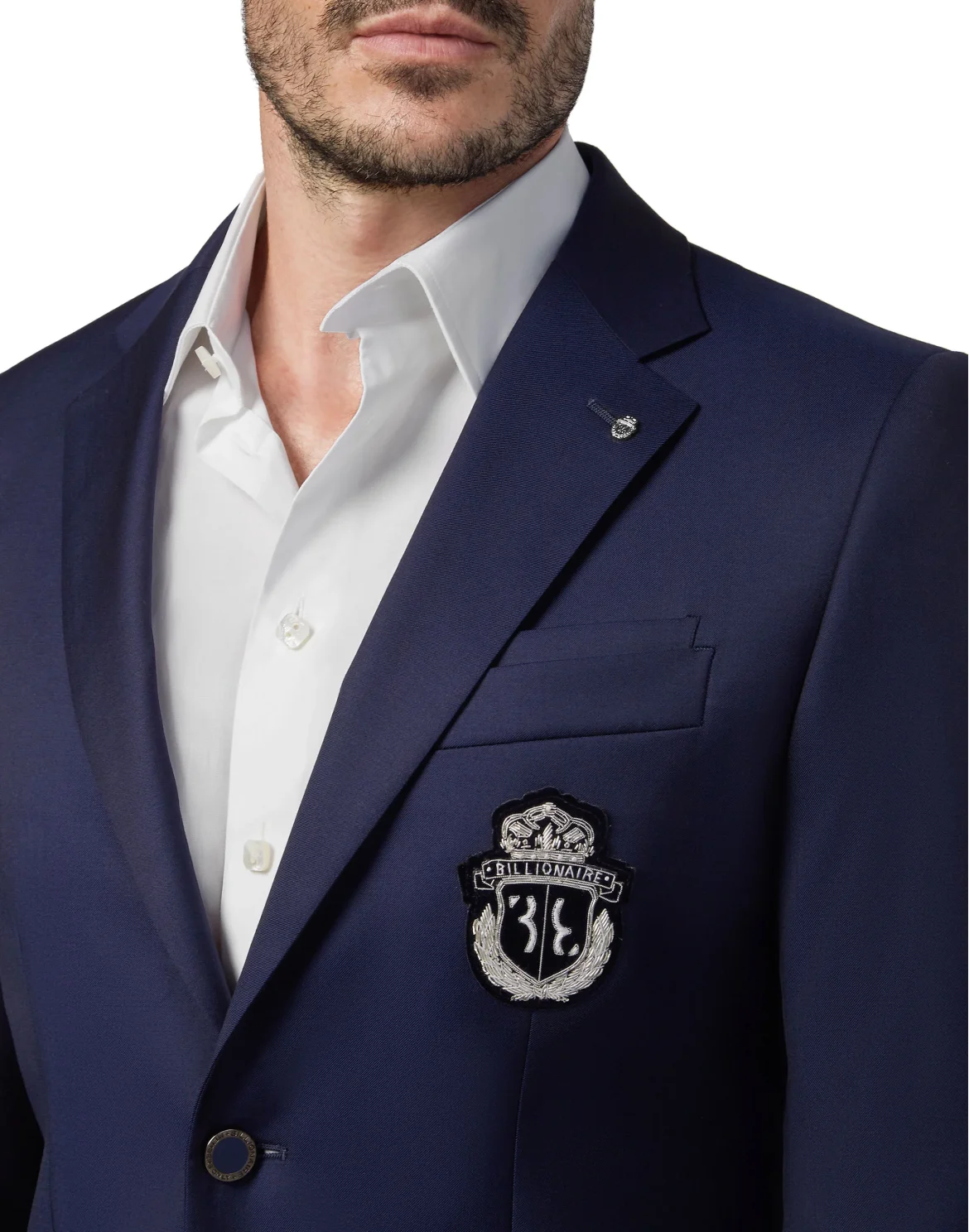 Blazer Super Slim Fit Crest, цвет: Синий