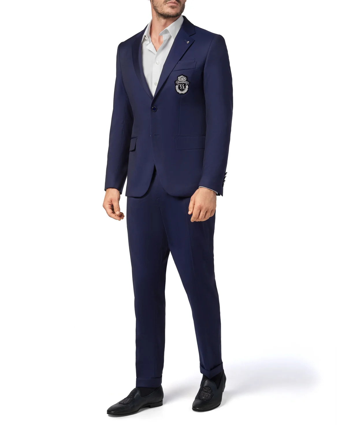 Blazer Super Slim Fit Crest, цвет: Синий
