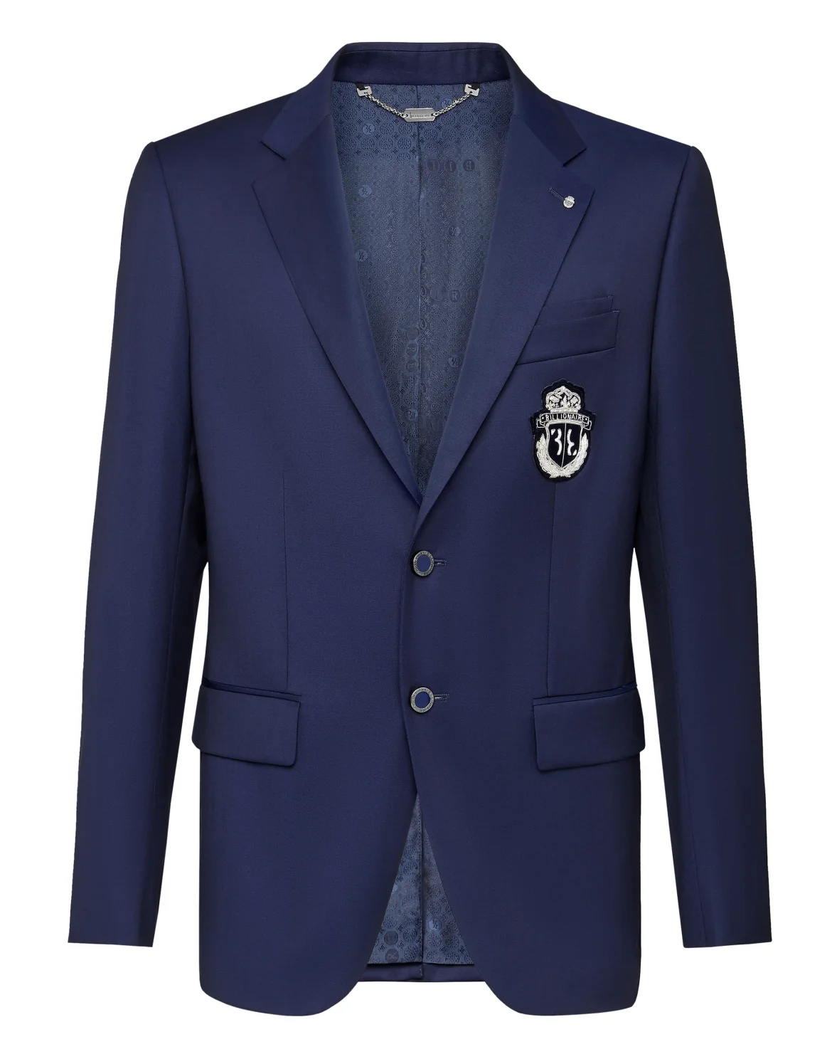 Blazer Super Slim Fit Crest, цвет: Синий