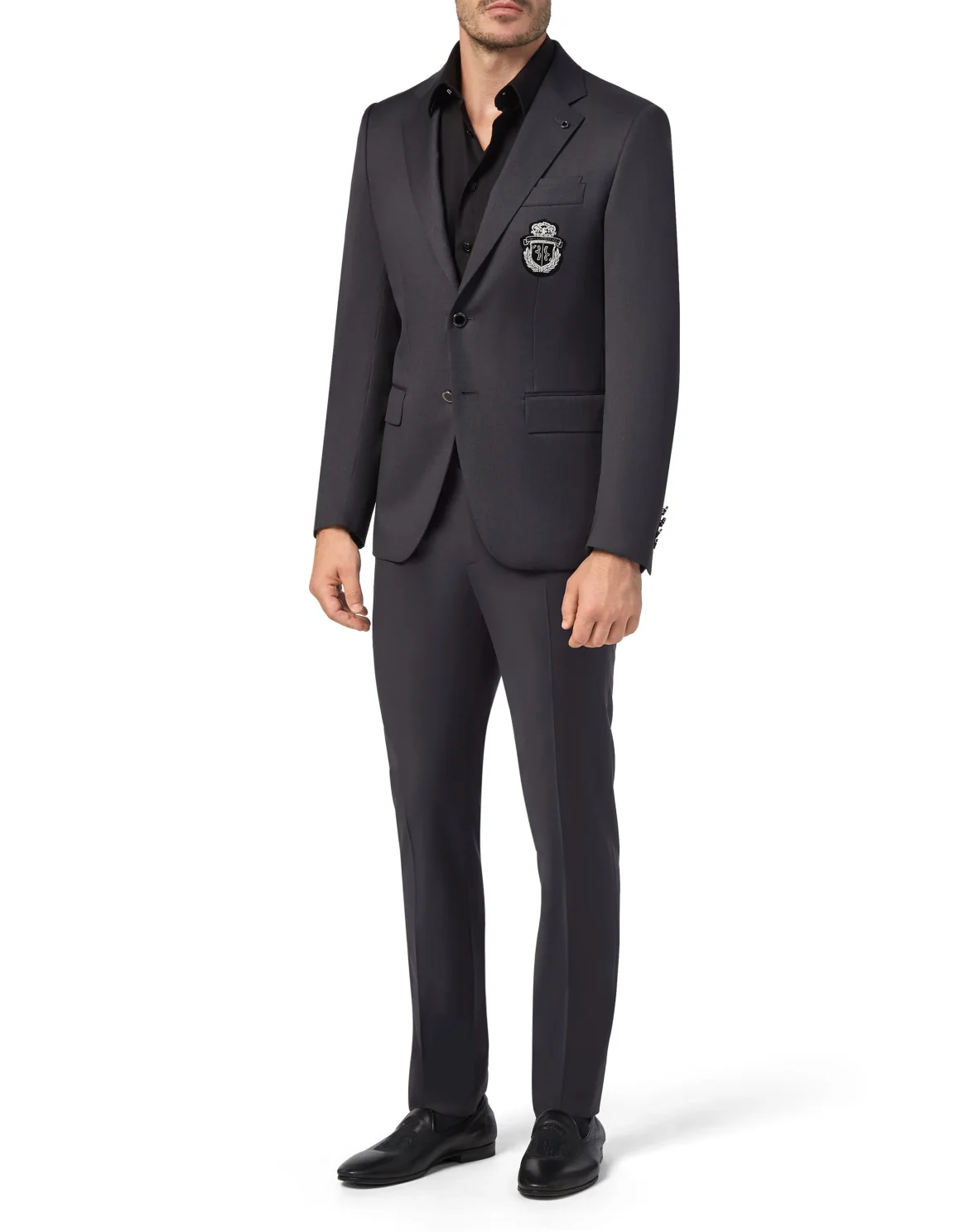 Blazer Super Slim Fit Crest, цвет: Серый