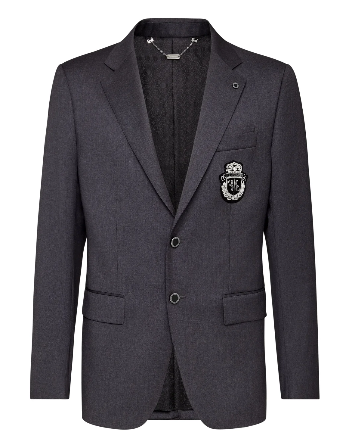 Blazer Super Slim Fit Crest, цвет: Серый