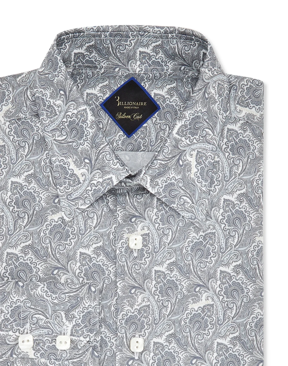 Shirt Silver Cut LS/Milano Paisley, цвет: Белый