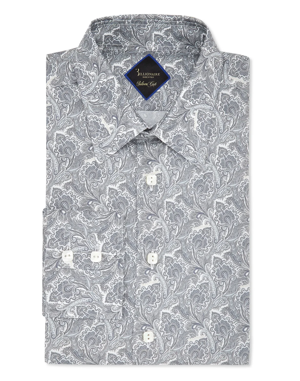 Shirt Silver Cut LS/Milano Paisley, цвет: Белый