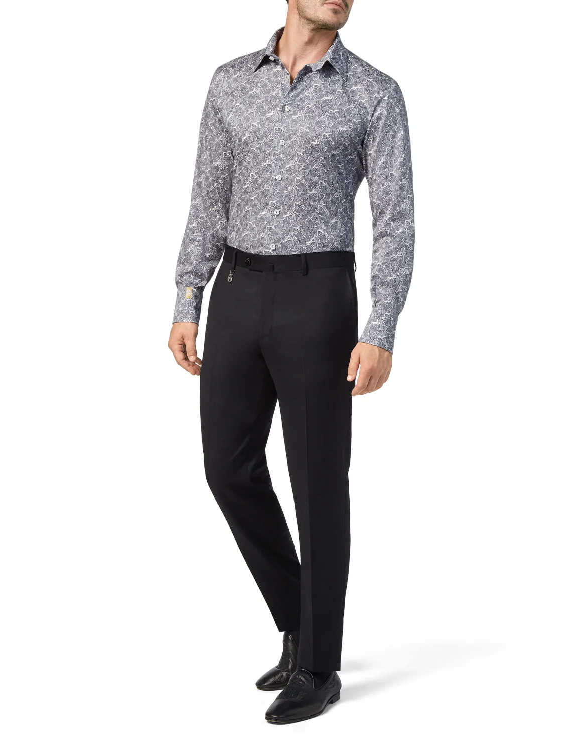 Shirt Gold Cut LS/Flavio Paisley, цвет: Белый