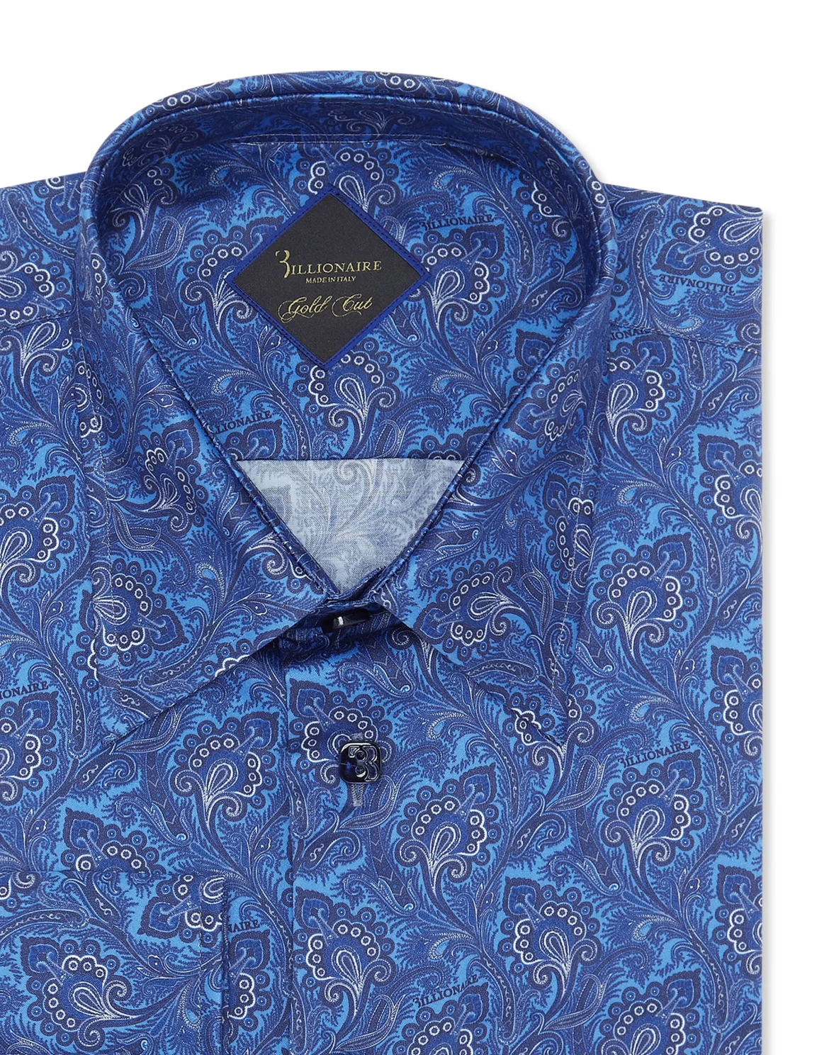 Shirt Gold Cut LS/Flavio Paisley, цвет: Синий
