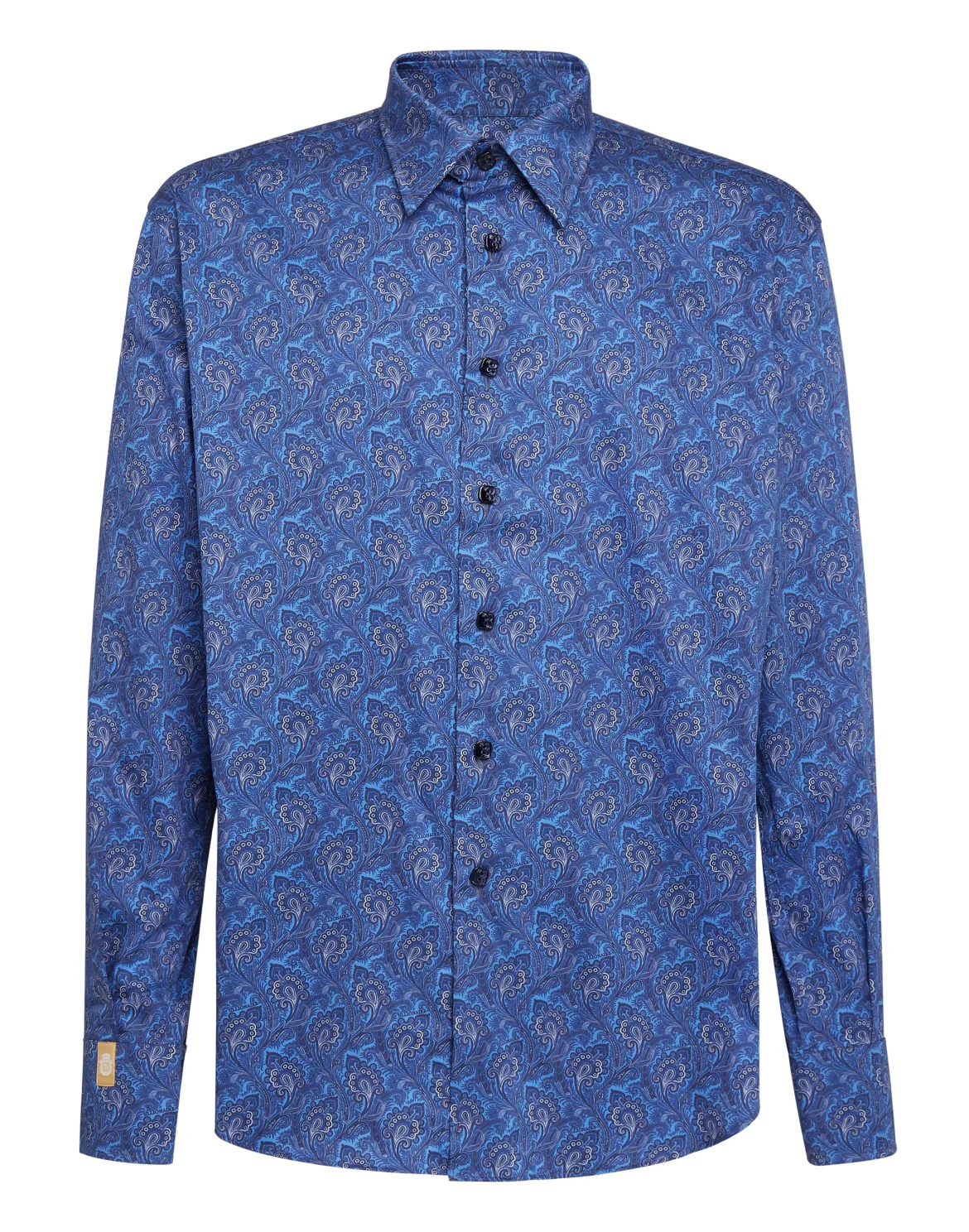 Shirt Gold Cut LS/Flavio Paisley, цвет: Синий