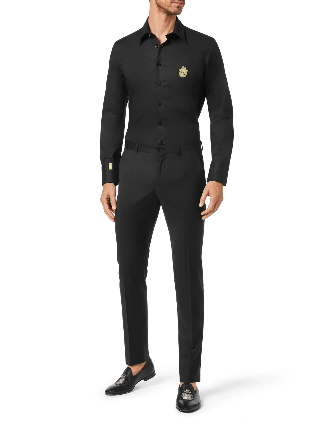 Shirt Silver Cut LS/Milano Crest, цвет: Черный