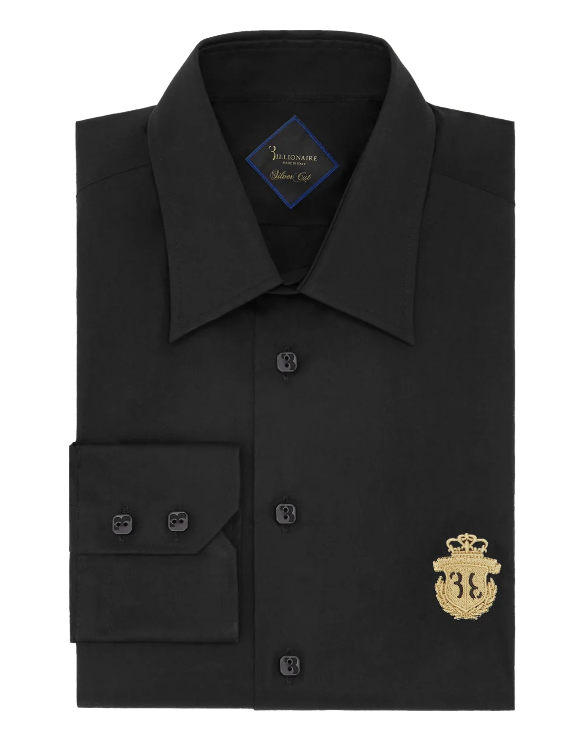 Shirt Silver Cut LS/Milano Crest, цвет: Черный