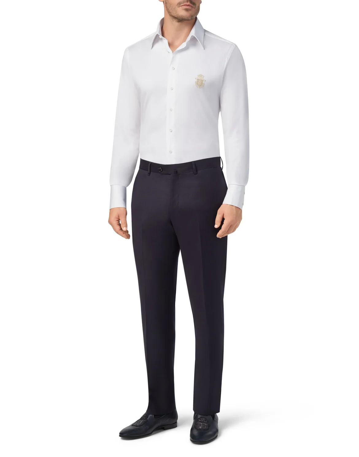 Shirt Gold Cut LS/Milano Crest, цвет: Белый