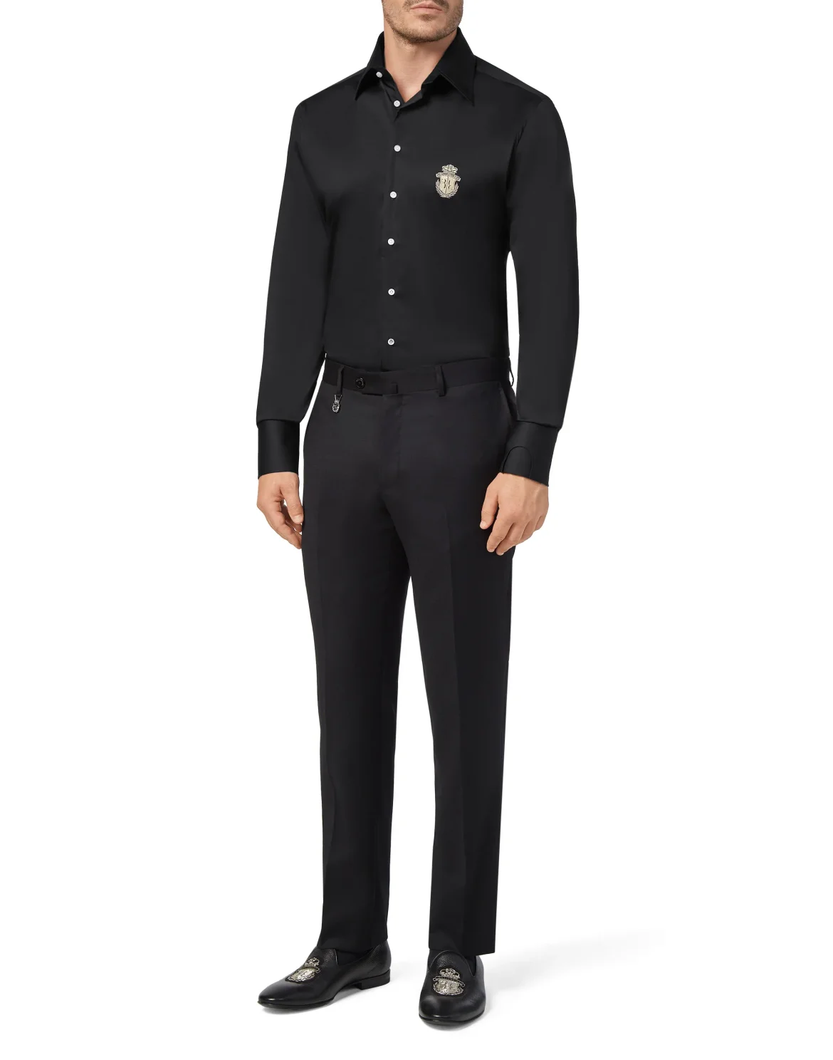 Shirt Gold Cut LS/Milano Crest, цвет: Черный