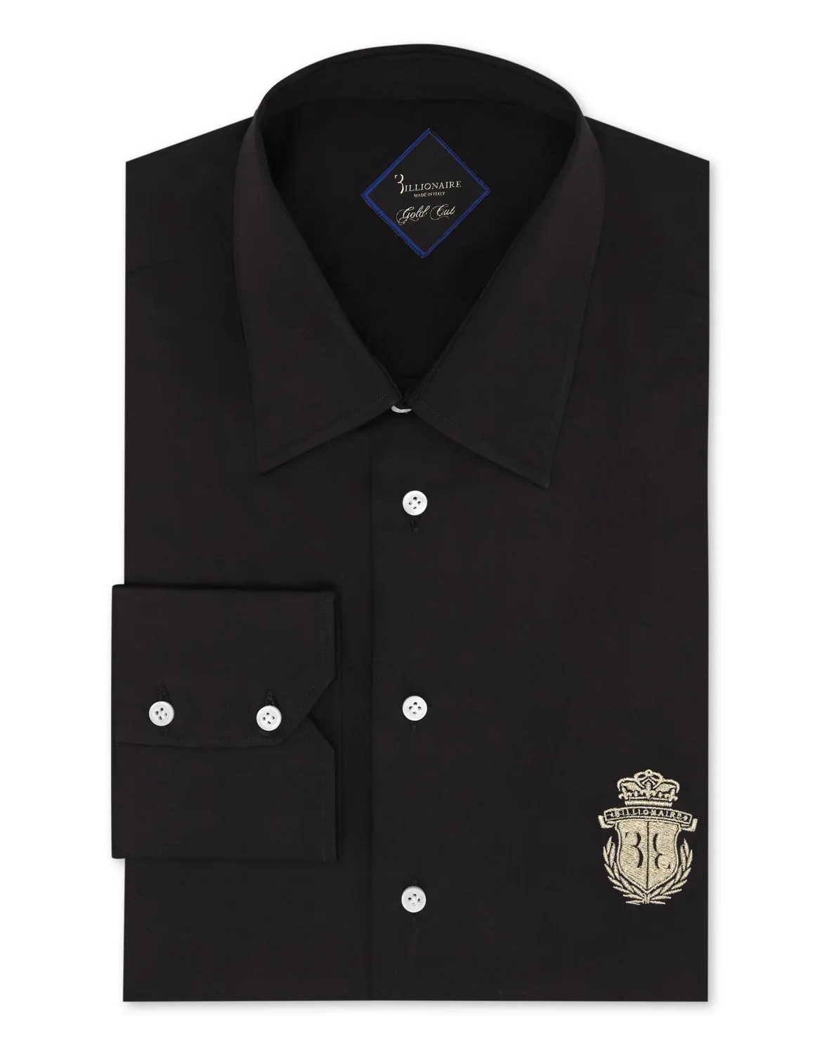 Shirt Gold Cut LS/Milano Crest, цвет: Черный