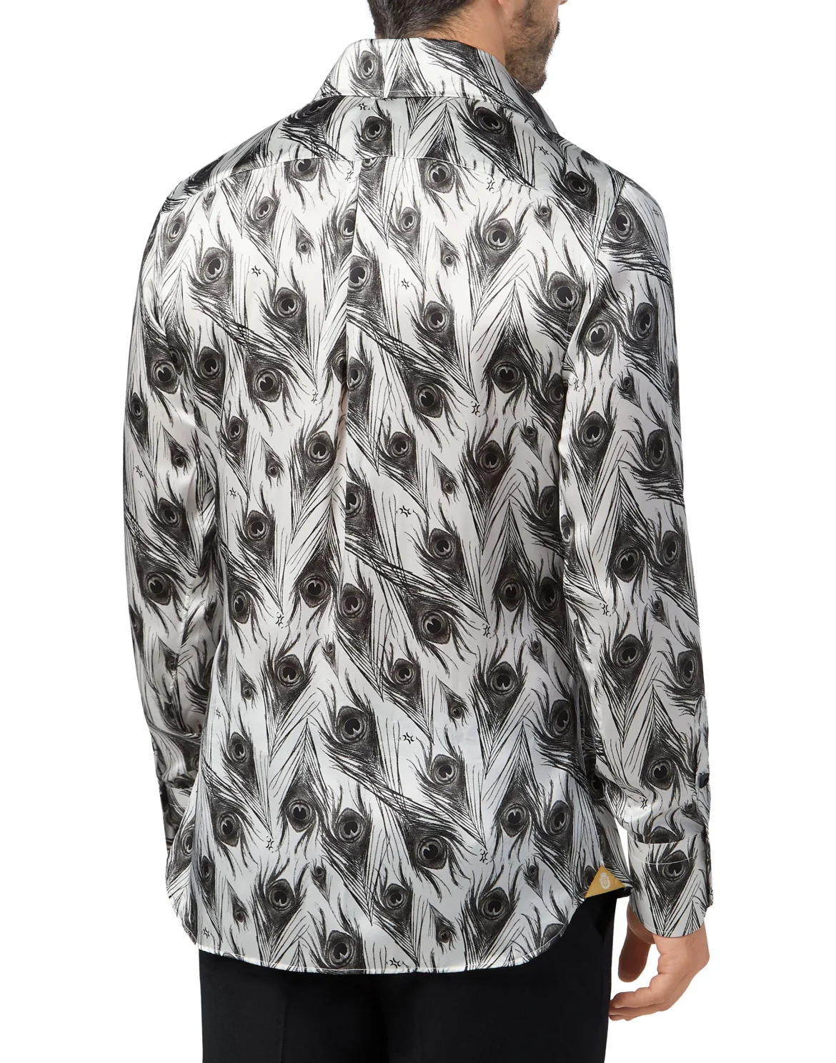 Silk Shirt Silver Cut LS/Flavio Feathers, цвет: Белый