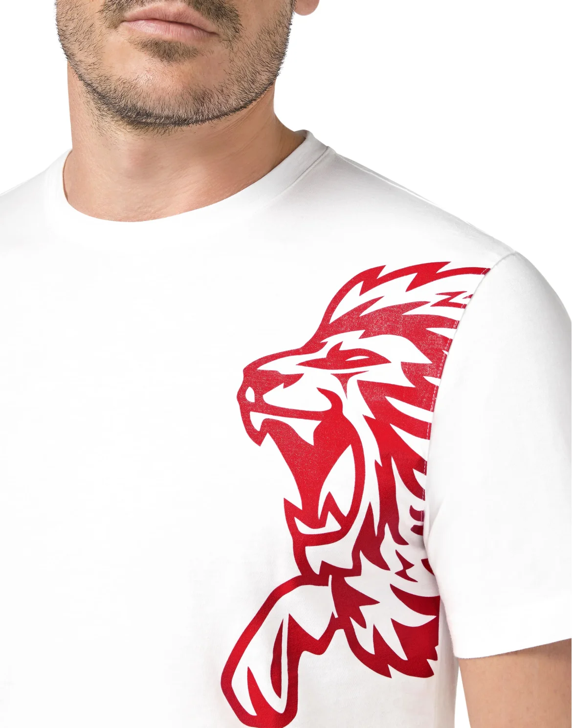 T-shirt Round Neck SS Lion, цвет: Белый
