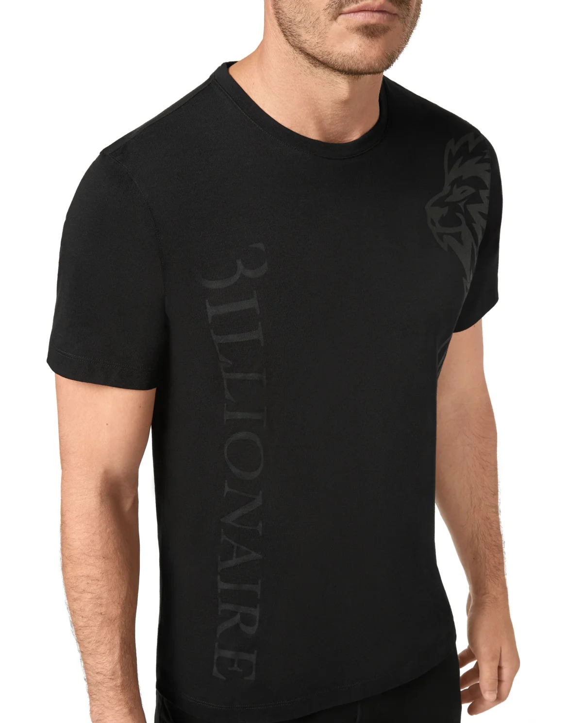T-shirt Round Neck SS Lion, цвет: Черный
