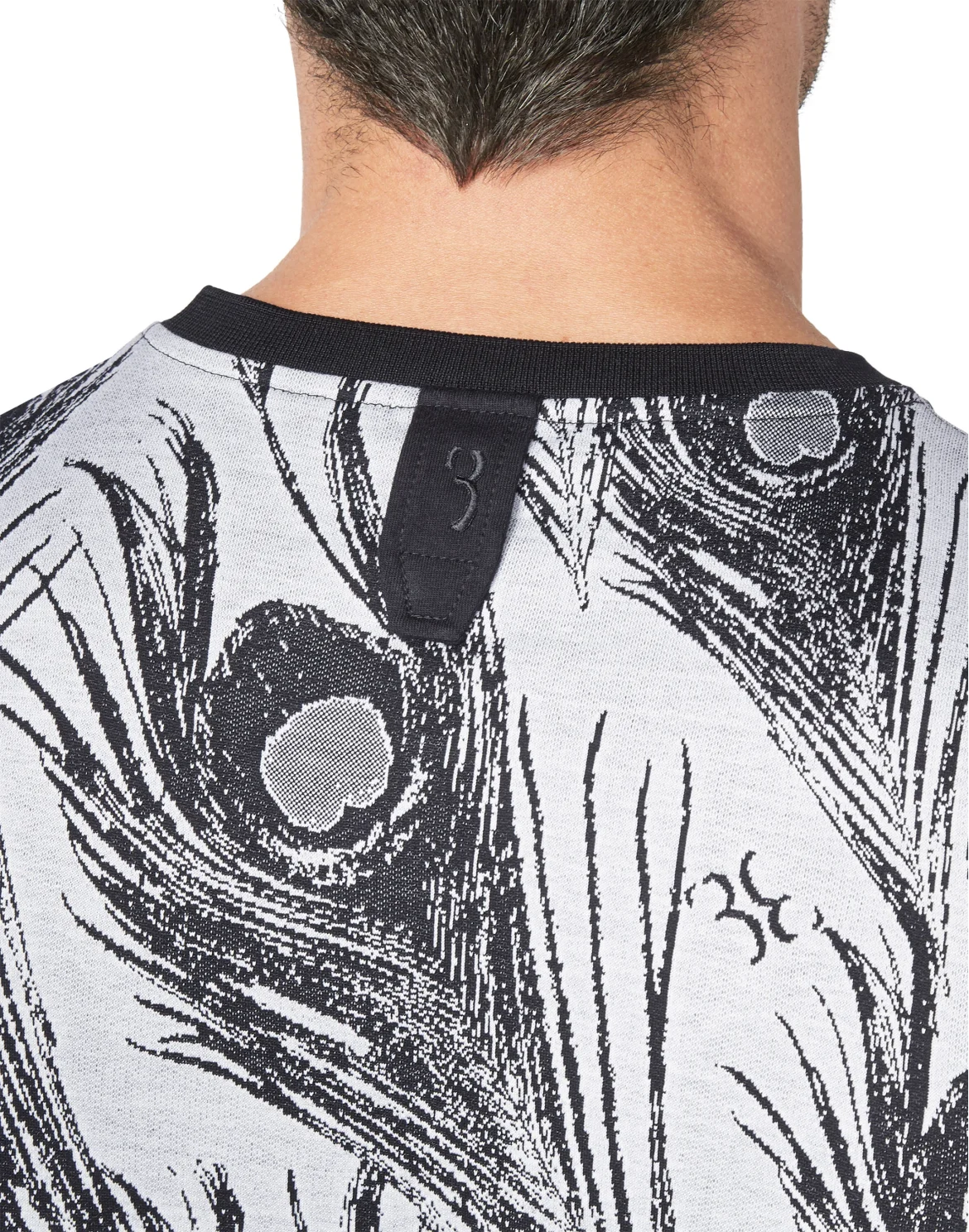 T-shirt Round Neck SS Feathers, цвет: Белый